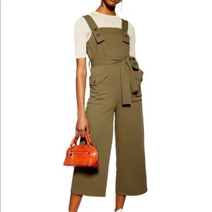 New Topshop Pinafore Button Jumpsuit